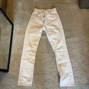 agolde straight leg "paper" color